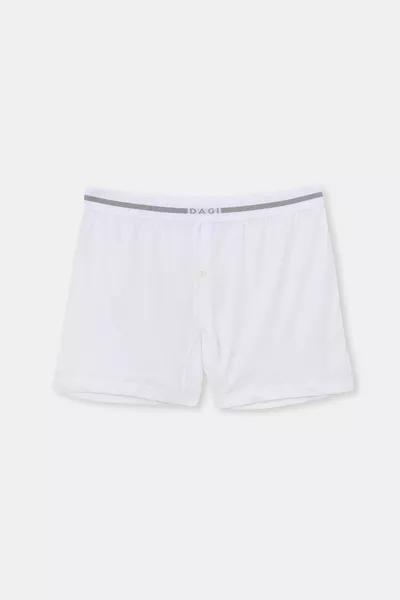 Weiße lange Bein-Modalboxer