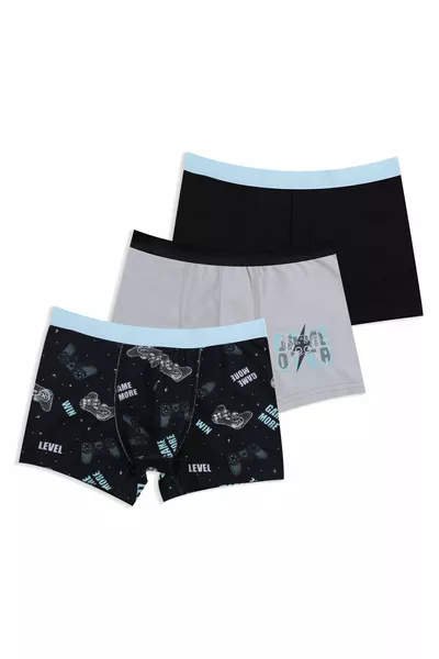 Boys' 3-Pack Boxers with Joystick Design