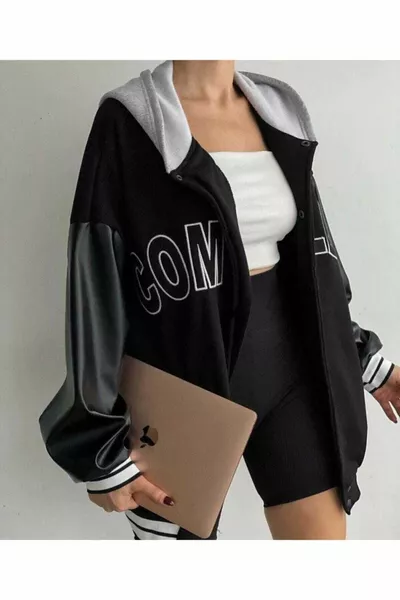 مجمع الجلود الأكمام كلية سترة