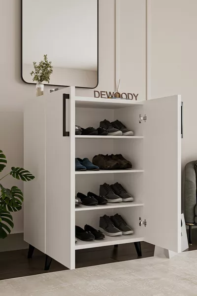 Edge 4 Bölmeli Ayakkabılık Çok Amaçlı Dolap Mutfak Banyo Kiler Dolabı