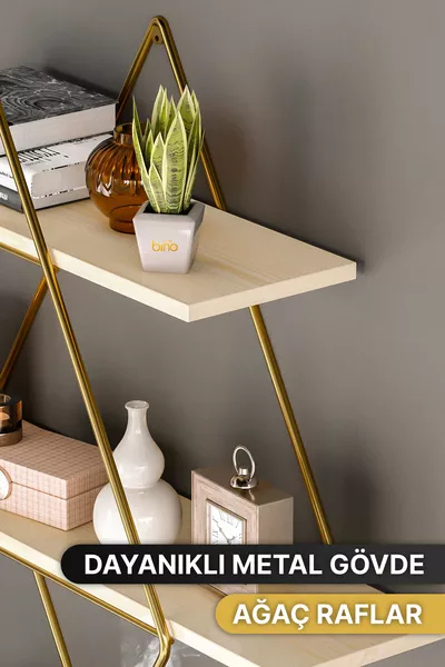 Голяма твърда стенна полица тип призма за кухня, баня и библиотека