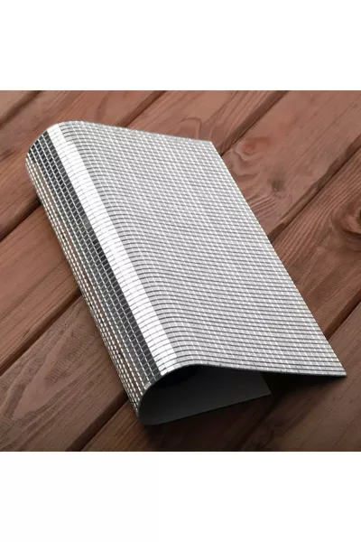 مرآة زرية لاصقة ذاتية  ملم فضي اللون