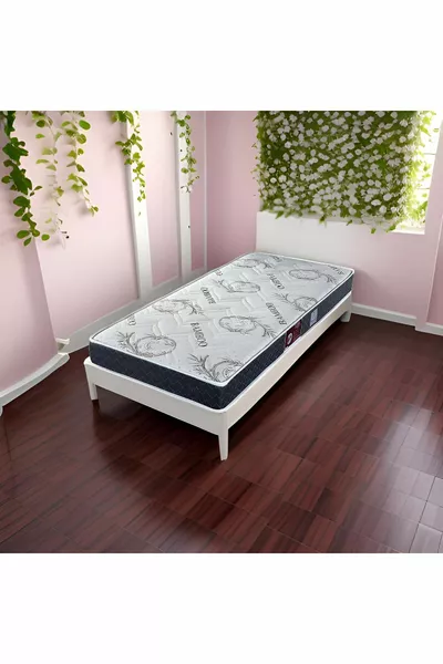 سرير فردي كامل أرثوبيديكي ليزا بنوابض مع قماش بامبو سم