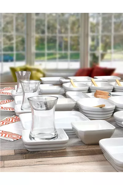 Modern  Parça Seramik Kahvaltı Takımı