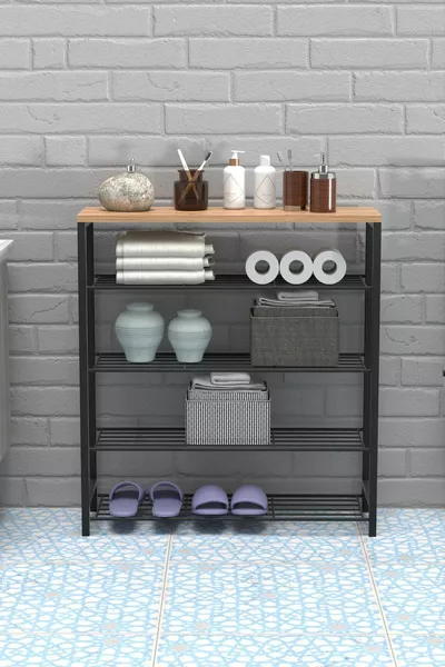 5-этажная полка для обуви - Полка для ванной - многофункциональная полка