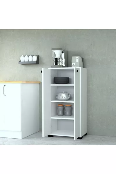 Armadio Bella per Dispensa a Quattro Ripiani Multifunzione