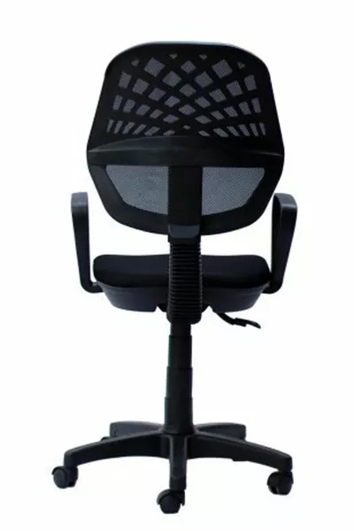 Sedia da lavoro nera a rete, sedia da studio, sedia per studenti, sedia da studio e lavoro