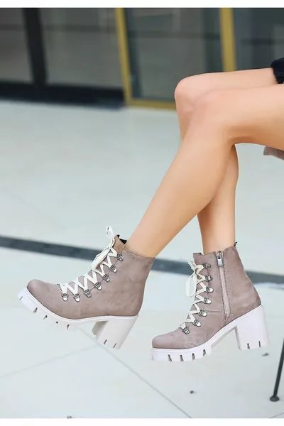 Erin Mink Suède veterlaarzen