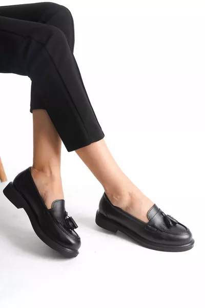 Mocassins Femme Chaussures Casual Lipa Noir