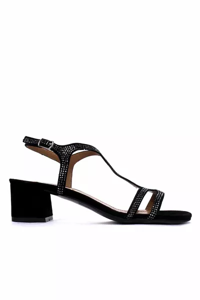 Дамски сандали Flores - черен