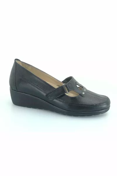 Berfilla Dr.Recommended % Pelle Madre Donna Ballerine NERO