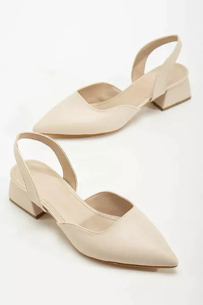 Коралиновые короткие туфли на массивном каблуке с закрытым передом повседневная обувь