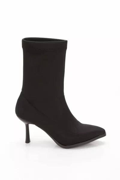 نسائي جوارب أحذية أحذية مطاطية غواص نسيج كعب رفيع