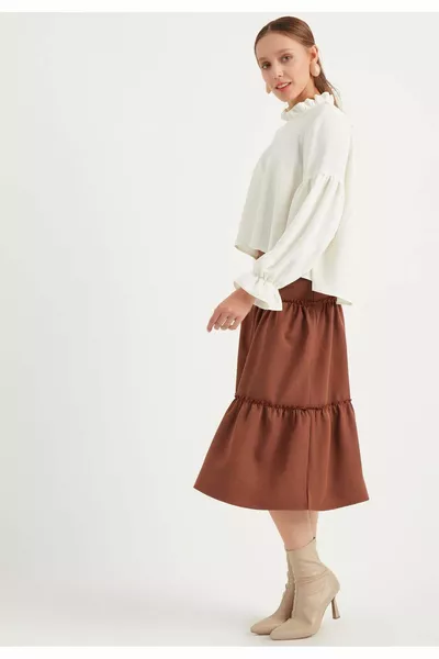 Layered Midi Skirt