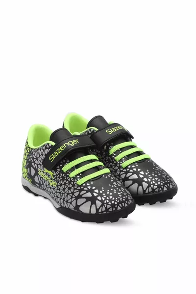 حذاء كرة قدم كريستال للأطفال للجنسين أسود / أخضر
