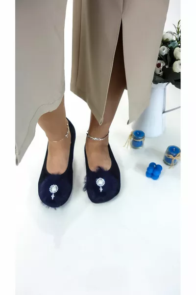 Maison de velours fantaisie, Hajj, Umrah Babeti, cadeau, ballerines quotidiennes, ballerines à plumes, panduf, bottines, montrer Kitty Kitty