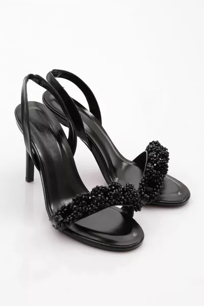  Women's Stone Chain Evening Shoes