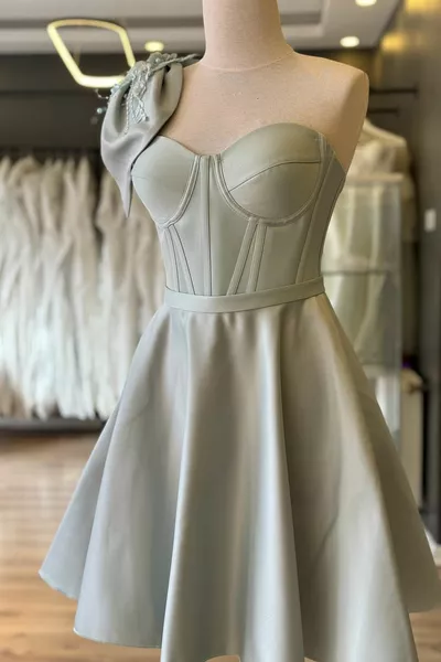 المياه الخضراء الساتان مصغرة مساء اللباس وسهرة اللباس