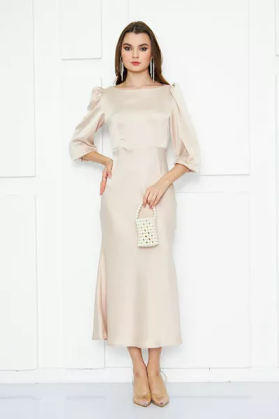 OLESYA Satin-Maxikleid für Jungen