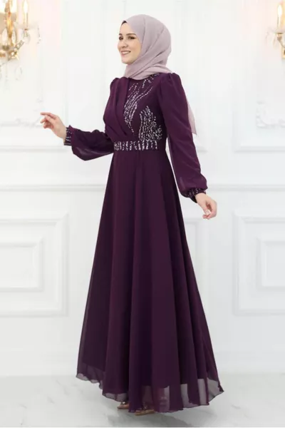 DAMES PRUIMEN CEINTUUR STENEN GEDETAILLEERDE AVONDJURK T 