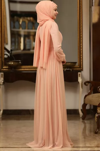 Hijab avondjurk legende Hijab avondjurk Tule stof Hijab avondjurken