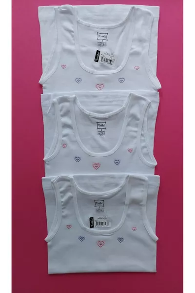 GIRL'S THICK STRAP, RIBBED TANK TOP 3-PACK