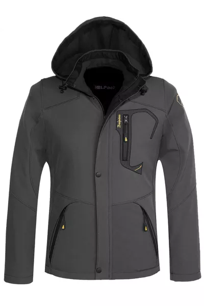 معطف رجالي من الصوف الصناعي الناعم مقاوم للماء والرياح