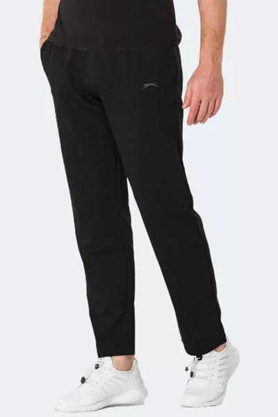 OTEKS Pantaloni della tuta neri da uomo taglie forti