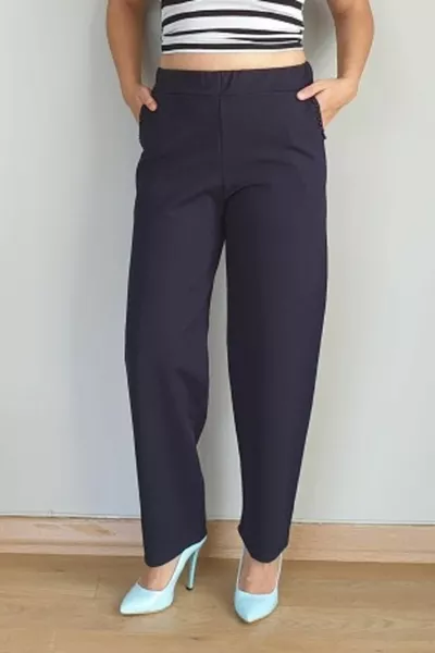 Plus Size Stretch Fabric Pants