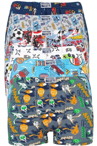 بوكسر للأولاد من دونديزا، عبوة 6 قطع، خصر مطاطي قابل للطي