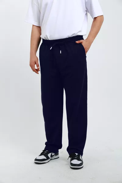 Pantaloni della tuta Walker Baggy Oversize a gamba larga, in tessuto doppio filo, di media pesantezza, lunghi (TAGLIA ORIGINALE)