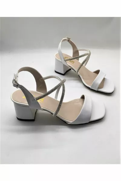 Scarpe Stone Thick Heel a doppia corsia