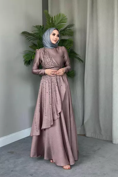 Sıla Вечерна рокля Роза Сушена