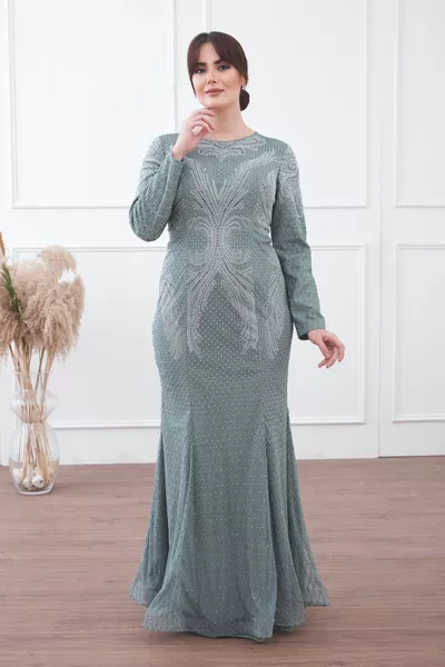 Plus Size Hijab Abendkleider