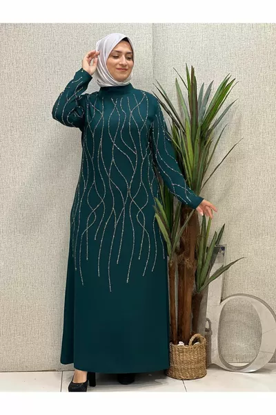 الفاخرة الحجر كريب مساء اللباس