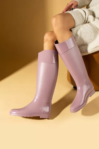 نسائي سمك السلمون الموسم الجديد للماء نمط أحذية المطر الأحذية