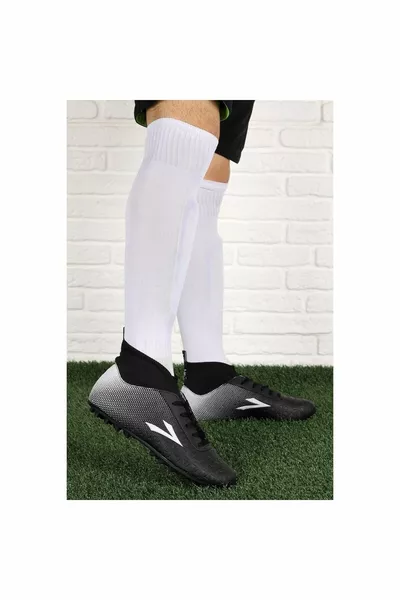 حذاء رياضي أسود بياقة مدورة للرجال (h.)