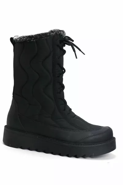 Black Women's Snow Boots 