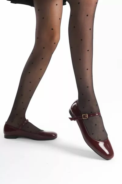 "AZALEA" Ballerina's Ronde Teen Gesloten Helm Platte Zool Orthopedisch Nieuw Seizoen