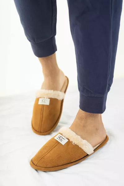 للجنسين رقيق منزل النعال باندوف غير الضوضاء قابل للغسل الشتاء بيت الضيافة النعال مع الفراء داخل النعل