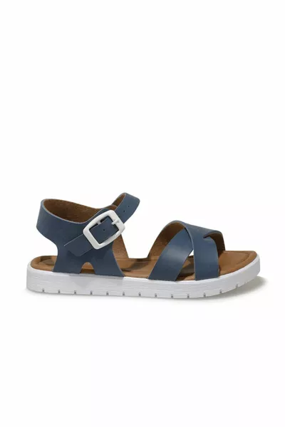 .FX صنادل بنات زرقاء داكنة 