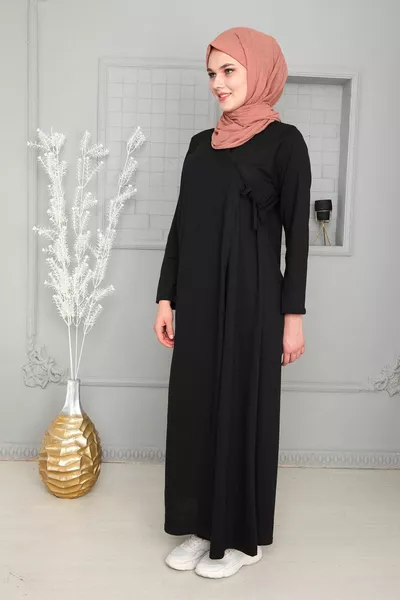 Seizoensgebonden stropdas vrouwen Hijab gebedsjurk, niet-zweterige gebedskleding, vloeiende abaya