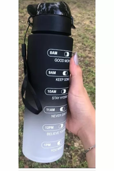 Gourde de motivation sans paille Bouteille d’eau de  ml