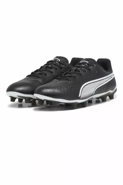 Crampons de football homme Kung Match Fg/ag Noir- Blanc 