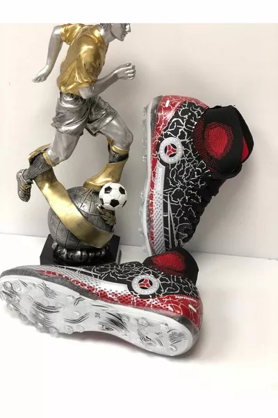 نموذج جديد جوارب الكاحل أحذية كرة القدم Astroturf أحذية كرة القدم