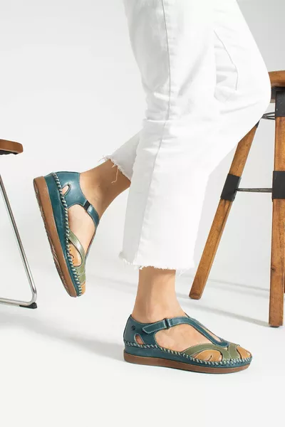 العظام وحيد جلد طبيعي عارضة المرأة الصنادل عارضة وحيد الصيف الصنادل عارضة أمي الصنادل