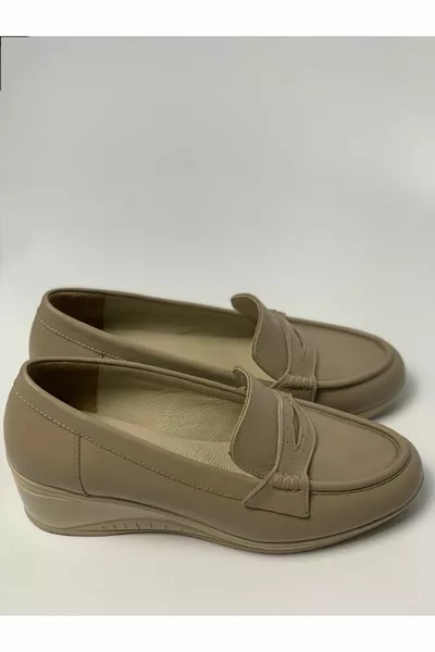 من الداخل إلى الخارج جلد طبيعي العظام النساء أحذية كلاسيكية أحذية أمي أحذية عارضة