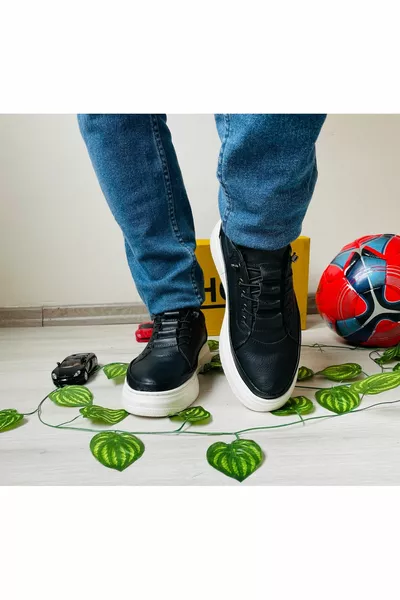 CASUAL ORTHOPEDIC HIGH SOLE STYLISH LEATHER SNEAKERS