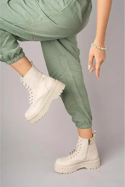 Feles Высокие женские почтовые сапоги на толстой подошве TEN