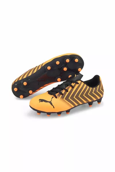 Tacto II Fg/ag Fussballschuhe Jr Neon Zitrus Schwarz